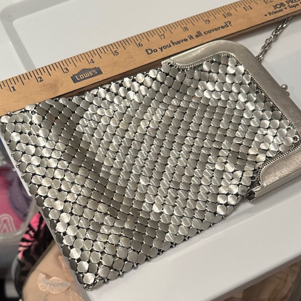 Whiting & Davis Silver Mesh Clutch